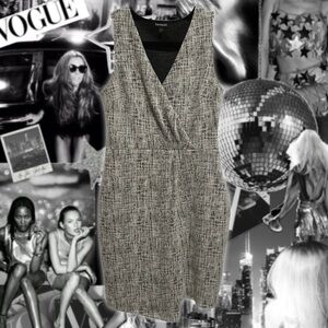 express black white formal dress